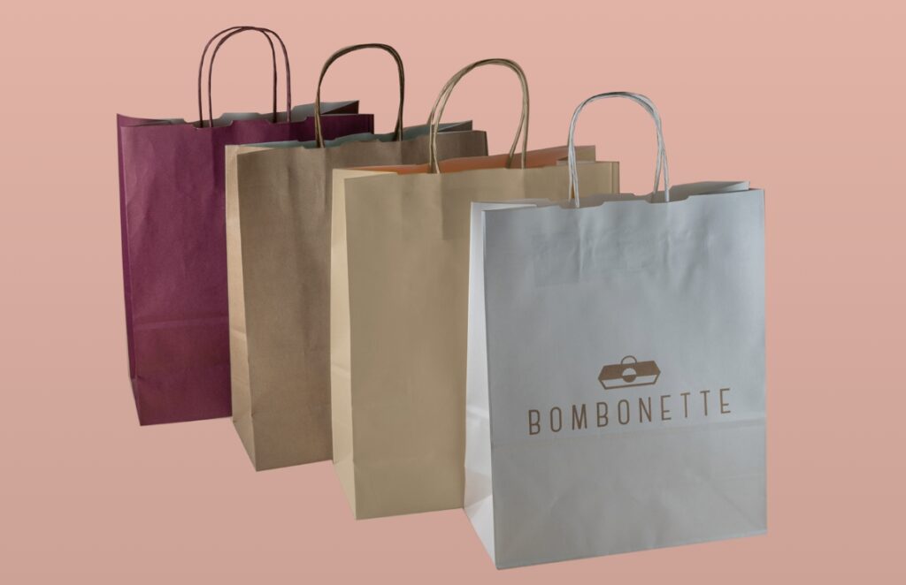 Shopper con manico ritorto